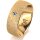 Ring 18 Karat Gelbgold 7.0 mm kreismatt 1 Brillant G vs 0,050ct