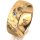 Ring 18 Karat Gelbgold 7.0 mm diamantmatt 1 Brillant G vs 0,050ct