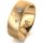 Ring 18 Karat Gelbgold 7.0 mm sandmatt 3 Brillanten G vs Gesamt 0,070ct