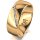Ring 14 Karat Gelbgold 7.0 mm poliert 6 Brillanten G vs Gesamt 0,080ct