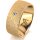 Ring 14 Karat Gelbgold 8.0 mm kreismatt 1 Brillant G vs 0,025ct
