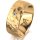 Ring 18 Karat Gelbgold 8.0 mm diamantmatt 1 Brillant G vs 0,025ct