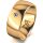 Ring 14 Karat Gelbgold 8.0 mm poliert 1 Brillant G vs 0,050ct