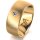 Ring 14 Karat Gelbgold 8.0 mm sandmatt 1 Brillant G vs 0,050ct