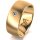 Ring 18 Karat Gelbgold 8.0 mm l&auml;ngsmatt 1 Brillant G vs 0,050ct