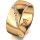Ring 18 Karat Gelbgold 8.0 mm poliert 7 Brillanten G vs Gesamt 0,095ct