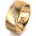 Ring 18 Karat Gelbgold 8.0 mm l&auml;ngsmatt 7 Brillanten G vs Gesamt 0,095ct