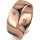 Ring 14 Karat Rotgold 7.0 mm poliert 1 Brillant G vs 0,050ct