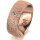 Ring 14 Karat Rotgold 7.0 mm kristallmatt 1 Brillant G vs 0,050ct