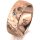 Ring 14 Karat Rotgold 7.0 mm diamantmatt 1 Brillant G vs 0,050ct