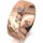 Ring 14 Karat Rotgold 7.0 mm diamantmatt 3 Brillanten G vs Gesamt 0,070ct