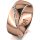 Ring 14 Karat Rotgold 7.0 mm poliert 6 Brillanten G vs Gesamt 0,080ct