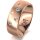Ring 14 Karat Rotgold 7.0 mm l&auml;ngsmatt 5 Brillanten G vs Gesamt 0,095ct
