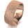 Ring 14 Karat Rotgold 8.0 mm kristallmatt 1 Brillant G vs 0,025ct
