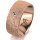 Ring 14 Karat Rotgold 8.0 mm kristallmatt 1 Brillant G vs 0,050ct