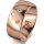 Ring 14 Karat Rotgold 8.0 mm poliert 3 Brillanten G vs Gesamt 0,080ct