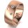Ring 14 Karat Rotgold 8.0 mm l&auml;ngsmatt 3 Brillanten G vs Gesamt 0,080ct