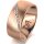 Ring 18 Karat Rotgold 8.0 mm sandmatt 7 Brillanten G vs Gesamt 0,095ct
