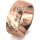Ring 14 Karat Rotgold 8.0 mm diamantmatt 5 Brillanten G vs Gesamt 0,115ct
