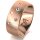 Ring 18 Karat Rotgold 8.0 mm sandmatt 5 Brillanten G vs Gesamt 0,115ct