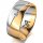 Ring 14 Karat Gelb-/Weissgold 8.0 mm poliert 1 Brillant G vs 0,025ct