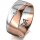 Ring 14 Karat Rot-/Weissgold 8.0 mm poliert 1 Brillant G vs 0,025ct