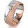 Ring 18 Karat Rot-/Weissgold 8.0 mm kreismatt 1 Brillant G vs 0,025ct