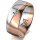 Ring 18 Karat Rot-/Weissgold 8.0 mm poliert 1 Brillant G vs 0,050ct