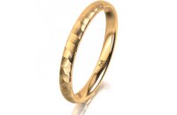 Ring 14 Karat Gelbgold 2.5 mm diamantmatt