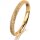 Ring 18 Karat Gelbgold 2.5 mm kristallmatt