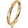 Ring 18 Karat Gelbgold 2.5 mm diamantmatt 1 Brillant G vs 0,025ct