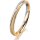 Ring 14 Karat Gelb-/Weissgold 2.5 mm kreismatt