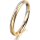 Ring 18 Karat Gelb-/Weissgold 2.5 mm sandmatt