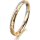 Ring 18 Karat Gelb-/Weissgold 2.5 mm diamantmatt