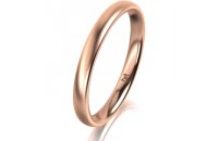 Ring 14 Karat Rotgold 2.5 mm l&auml;ngsmatt