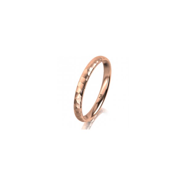 Ring 14 Karat Rotgold 2.5 mm diamantmatt