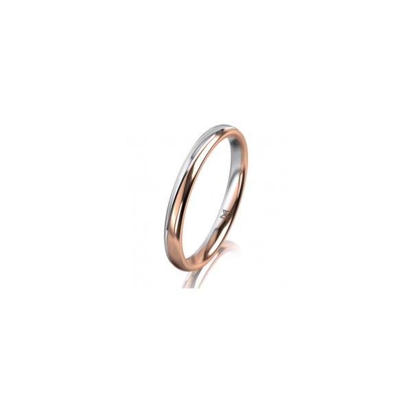 Ring 14 Karat Rot-/Weissgold 2.5 mm poliert
