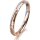 Ring 18 Karat Rot-/Weissgold 2.5 mm diamantmatt