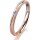 Ring 18 Karat Rot-/Weissgold 2.5 mm kreismatt 1 Brillant G vs 0,025ct