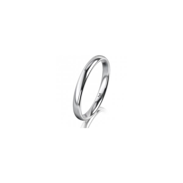 Ring 14 Karat Weissgold 2.5 mm poliert