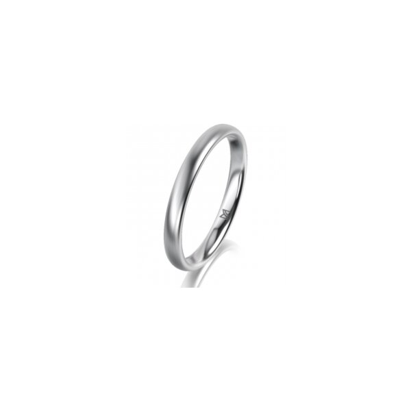 Ring 14 Karat Weissgold 2.5 mm l&auml;ngsmatt