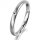 Ring 14 Karat Weissgold 2.5 mm l&auml;ngsmatt 1 Brillant G vs 0,025ct