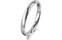 Ring 18 Karat Weissgold 2.5 mm poliert