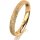 Ring 14 Karat Gelbgold 3.0 mm kristallmatt
