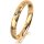 Ring 14 Karat Gelbgold 3.0 mm diamantmatt 1 Brillant G vs 0,025ct