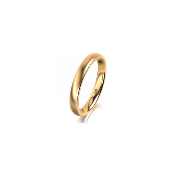 Ring 18 Karat Gelbgold 3.0 mm l&auml;ngsmatt