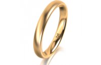 Ring 18 Karat Gelbgold 3.0 mm l&auml;ngsmatt