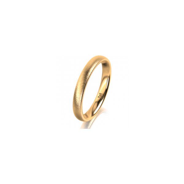 Ring 18 Karat Gelbgold 3.0 mm sandmatt