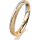 Ring 14 Karat Gelb-/Weissgold 3.0 mm kreismatt