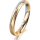 Ring 14 Karat Gelb-/Weissgold 3.0 mm sandmatt